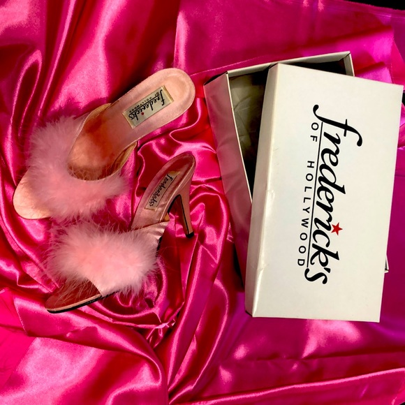 Frederick's of Hollywood Shoes - Fredrick’s of Hollywood Pink Mule Shoes